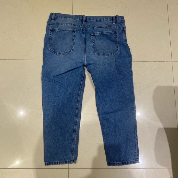 Zara slim straight vintage denim jeans. Cropped at the Ankle. - Picture 4 of 7